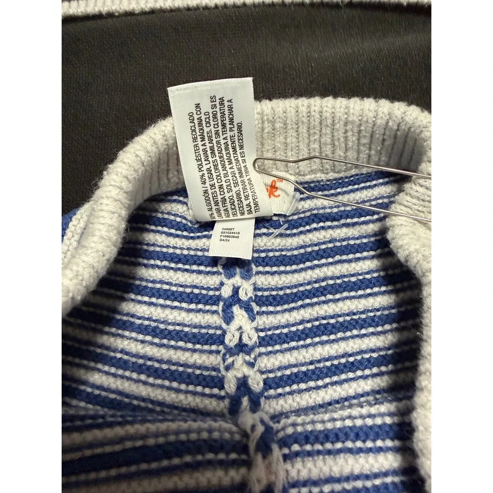 Cat & Jack Kids Blue White Striped Knit 2 Piece Tank Top and‎ Shorts Set 5T EUC